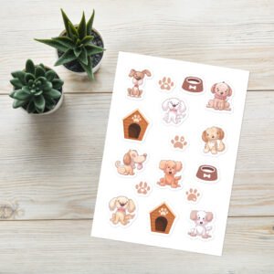 Cute Dog Sticker Sheet