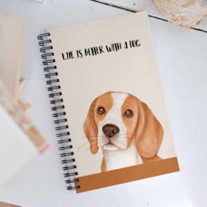 Life is Better with a Dog Spiral Notebook